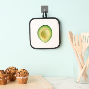Fun Avocado Guacamole Oven Mitt and Pot Holders