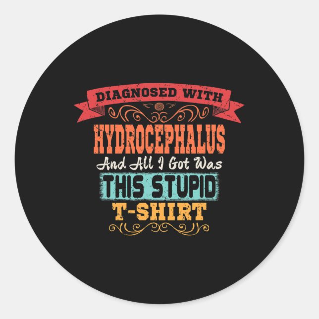 Fun Awareness Gift  Classic Round Sticker (Front)