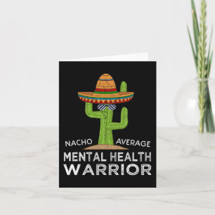 Fun Awareness Mental Health Warrior Card