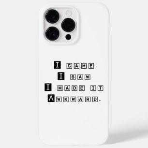 Fun Awesome Trendy Typography Awkward Coworker  Case-Mate iPhone 14 Pro Max Case