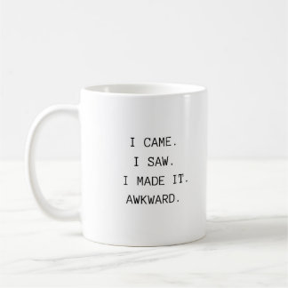 Fun Awesome Trendy Typography Awkward Coworker  Coffee Mug
