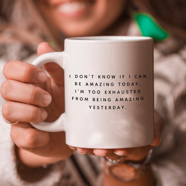 Fun Awesome Trendy Typography I'm Amazing Mug (Creator Uploaded)