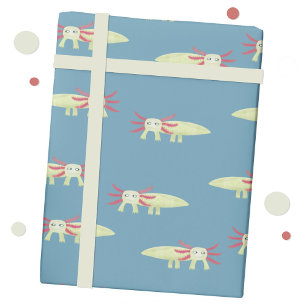 Fun Axolotl Wrapping Paper