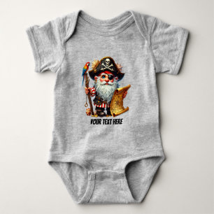 Fun baby boy pirate customisable bodysuit