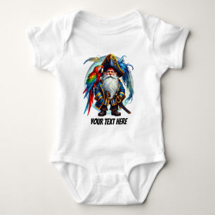 Fun baby boy pirate customisable  bodysuit