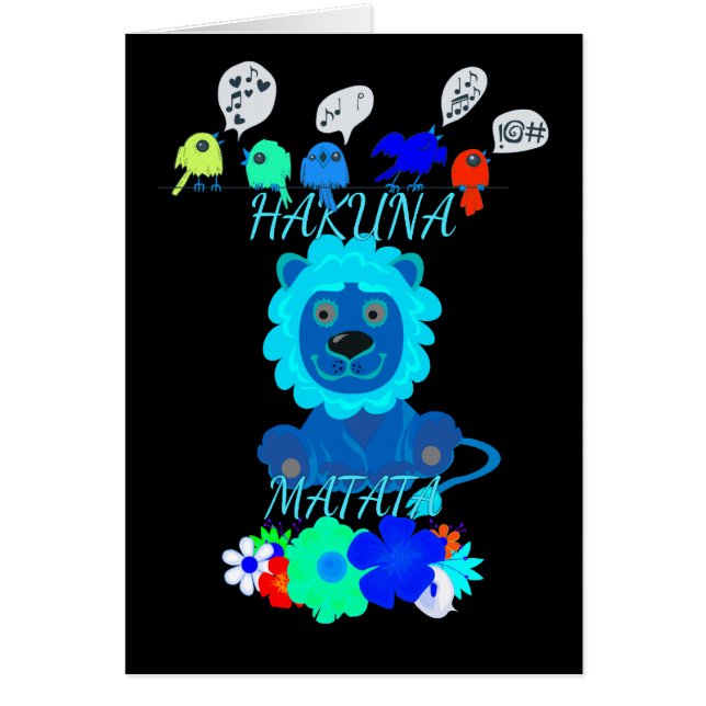  Fun Baby Lion Simba Kenya Mara Safari (Front)