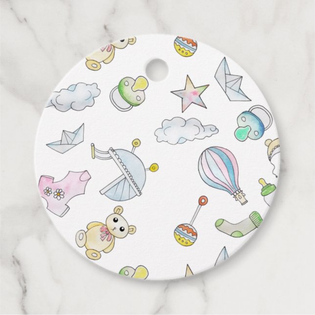Fun Baby Things  Favour Tags (Front)