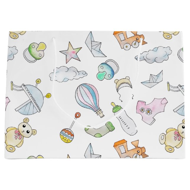 Fun Baby Things  Large Gift Bag (Front)