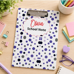 Fun Back to School Supplies for Kids or Teachers Clipboard