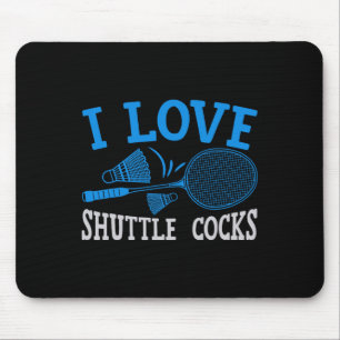 Fun Badminton Player Match Game Joke 1 Mouse Pad