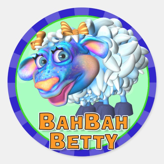 Fun Bah Bah Betty Stickers (Front)