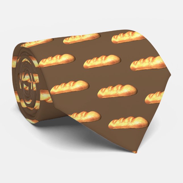 Fun Baked bread pattern bakery tie (Rolled)