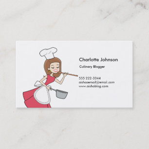 Fun Baker Business Card Illustrated