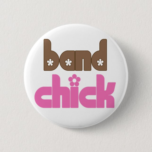 Fun Band Chick Music Button (Front)
