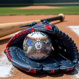 Fun Baseball Player Number & Name Photo Collage