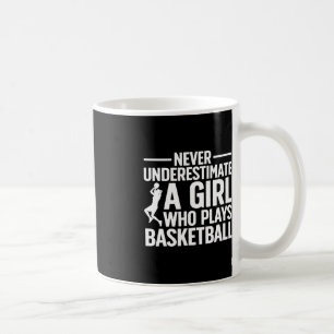 Fun Basketball Art For Girls Youth Teens Basketbal Coffee Mug