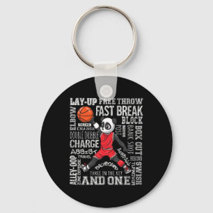 Fun Basketball  Boys Girls Cute Panda Gifts Kids  Key Ring