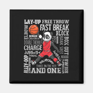 Fun Basketball Boys Girls Cute Panda Gifts Kids Magnet