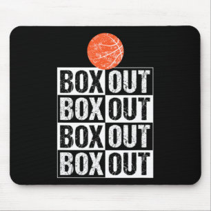 Fun Basketball Coach Gift Box Out Saying Mouse Pad