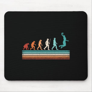 Fun Basketball Evolution Retro Basketball Player  Mouse Pad