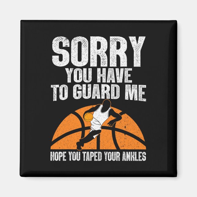 Fun Basketball For Men Women Sports Game Basketbal Magnet (Front)
