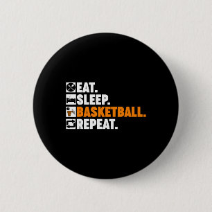 Fun Basketball for Men Women Team Sport Basketball 6 Cm Round Badge