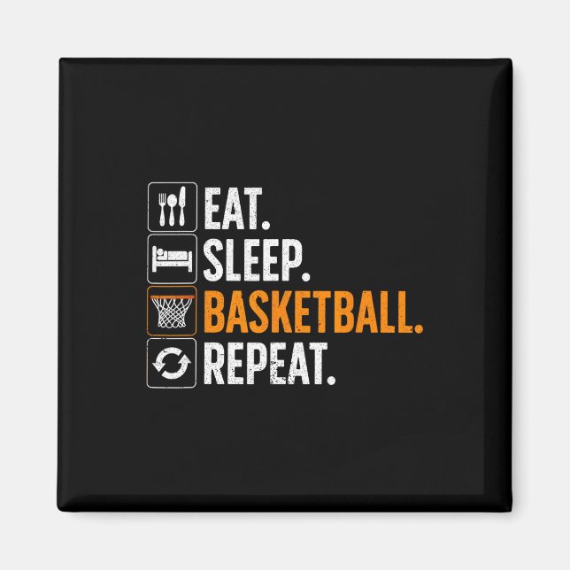 Fun Basketball For Men Women Team Sport Basketball Magnet (Front)