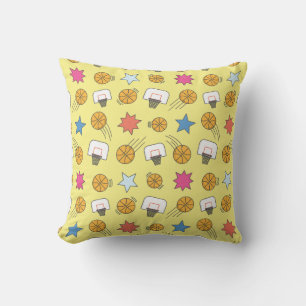 Fun basketball pattern cushion
