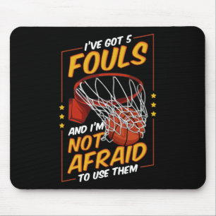 Fun Basketball Player 5 Fouls Defence Fouling Out  Mouse Pad
