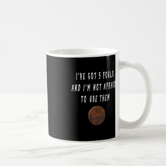 Fun Basketball Player  Trash Talking Tees Coach Gi Coffee Mug (Right)