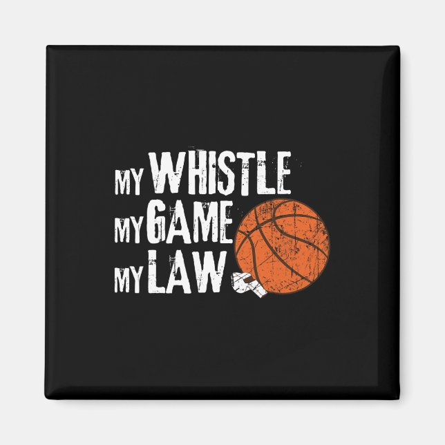 Fun Basketball Ref Hoops - Basketball Referee 1 Magnet (Front)
