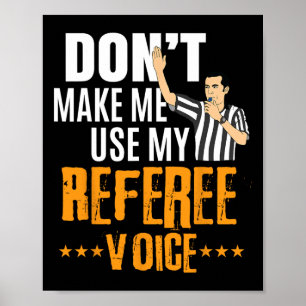Fun Basketball Ref Hoops - Basketball Referee Poster