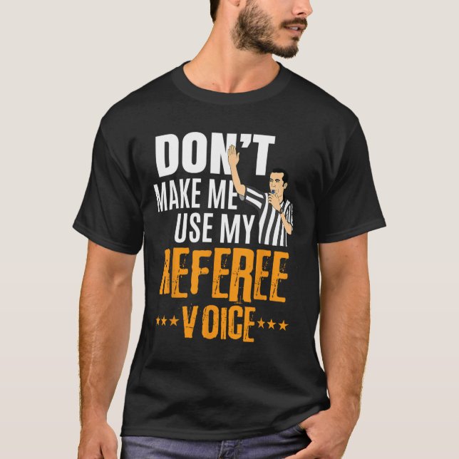 Fun Basketball Ref Hoops - Basketball Referee  T-Shirt (Front)