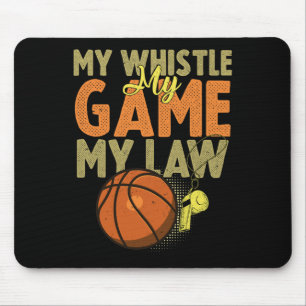 Fun Basketball Referee Quotes Gift I Hoops Ref 1 Mouse Pad