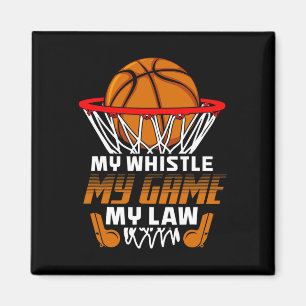 Fun Basketball Referee Quotes Gift I Hoops Ref  Magnet