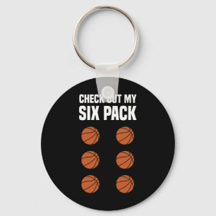 Fun Basketball Six Pack Basketball Player Key Ring