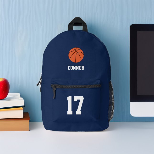 Fun Basketball Themed Customised  Printed Backpack (Creator Uploaded)
