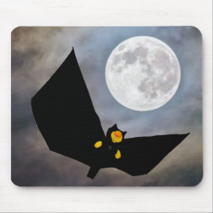 Fun bat design for Halloween Mouse Pad
