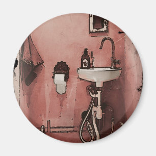 Fun Bathroom Magnet