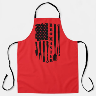 Fun BBQ Master word art Apron