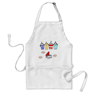 fun beach house & sea boat standard apron