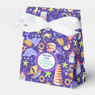 Fun Beach Navy Favour Box