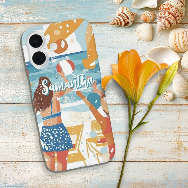 Fun Beach Party Illustration Case-Mate iPhone Case (Creator Uploaded)