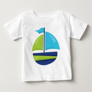 Fun Beach sailboat baby boys t-shirt