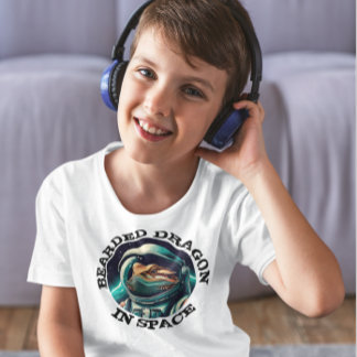 Fun Bearded Dragon in Space T-Shirt
