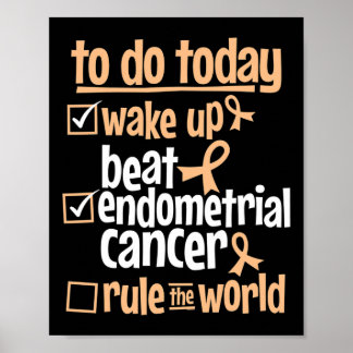Fun Beat Endometrial Cancer Rule The World - Survi Poster