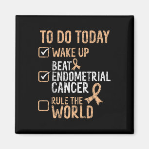 Fun Beat Endometrial Cancer Rule The World Survivo Magnet