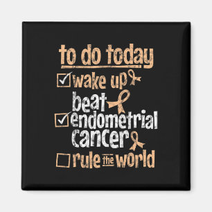 Fun Beat Endometrial Cancer Rule The World Survivo Magnet