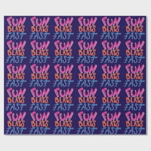 Fun Beats Fast Wrapping Paper