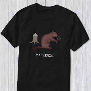 Fun Beaver Personalised Name T-Shirt